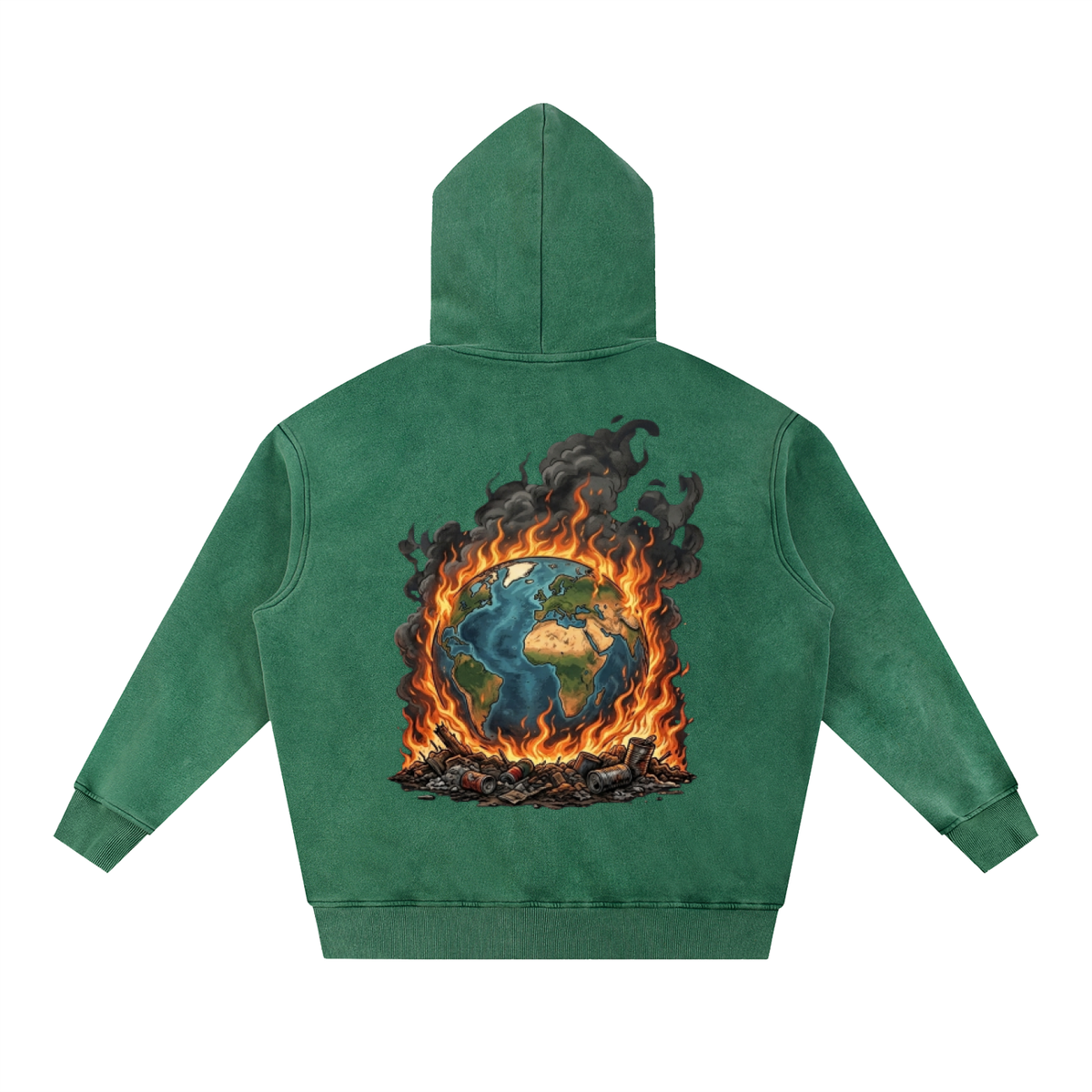 The World Is On Fire Oversize Hoodie