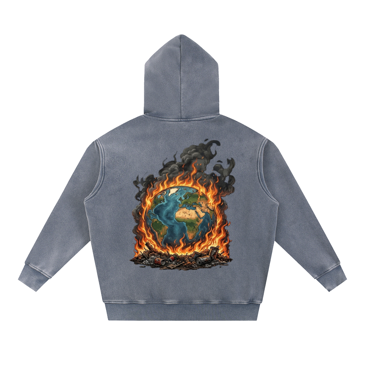 The World Is On Fire Oversize Hoodie