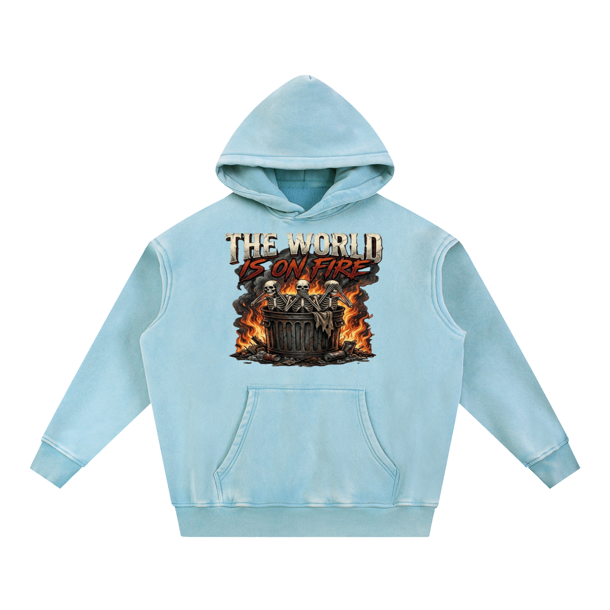 The World Is On Fire Oversize Hoodie