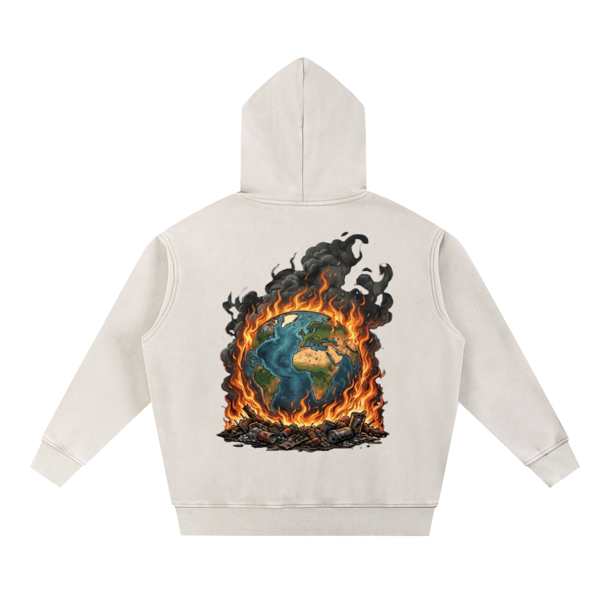 The World Is On Fire Oversize Hoodie