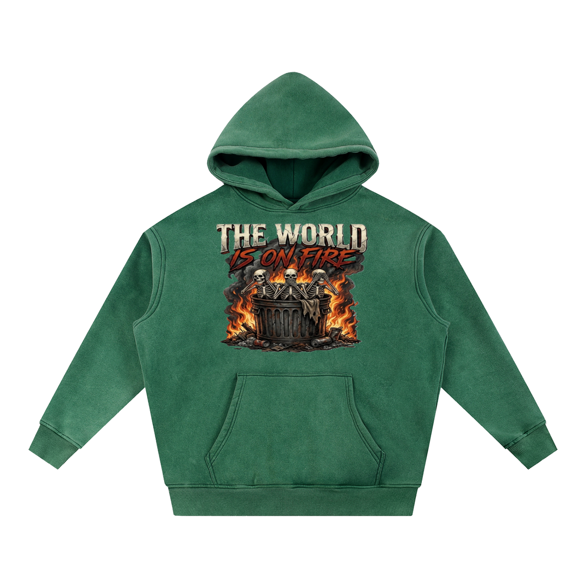The World Is On Fire Oversize Hoodie
