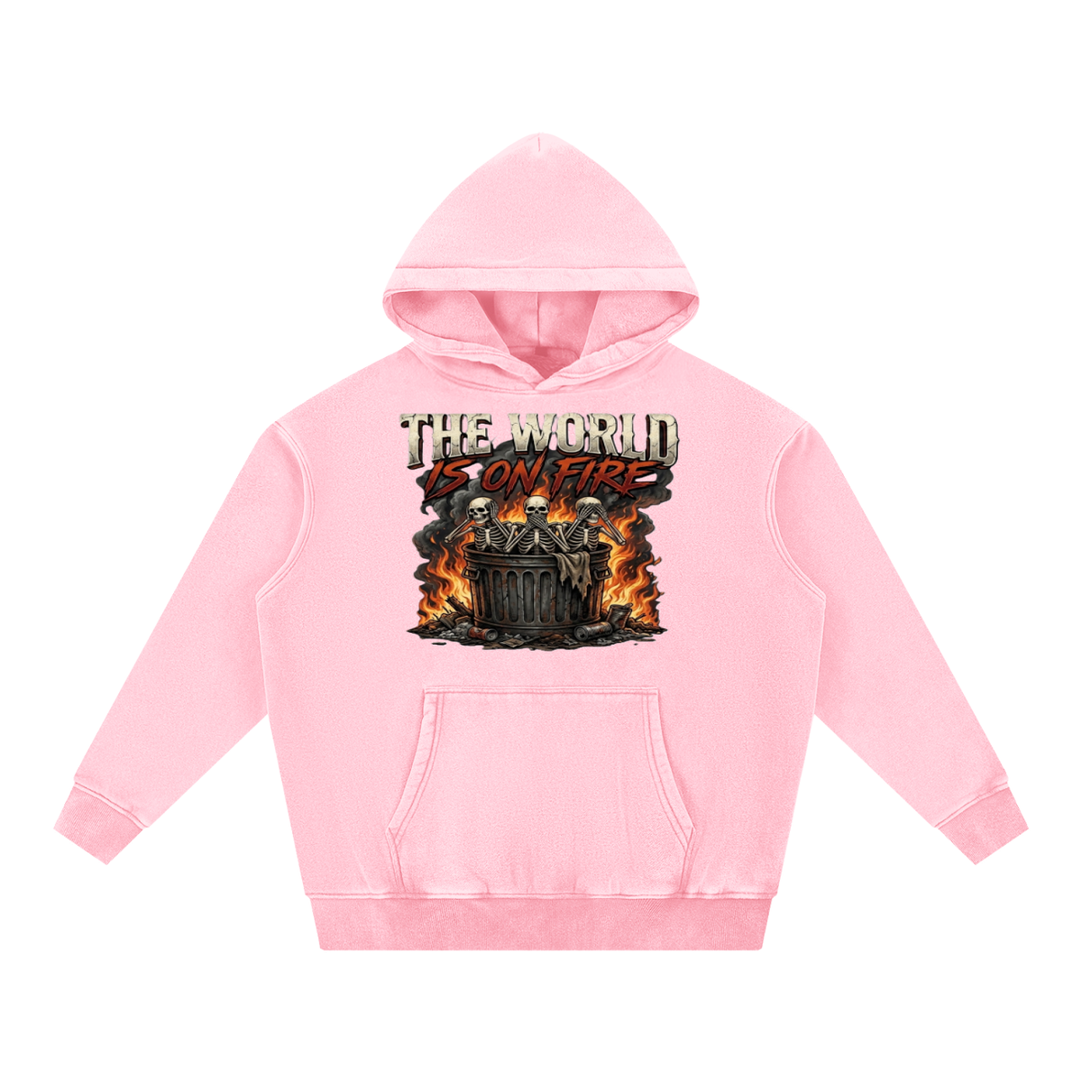 The World Is On Fire Oversize Hoodie