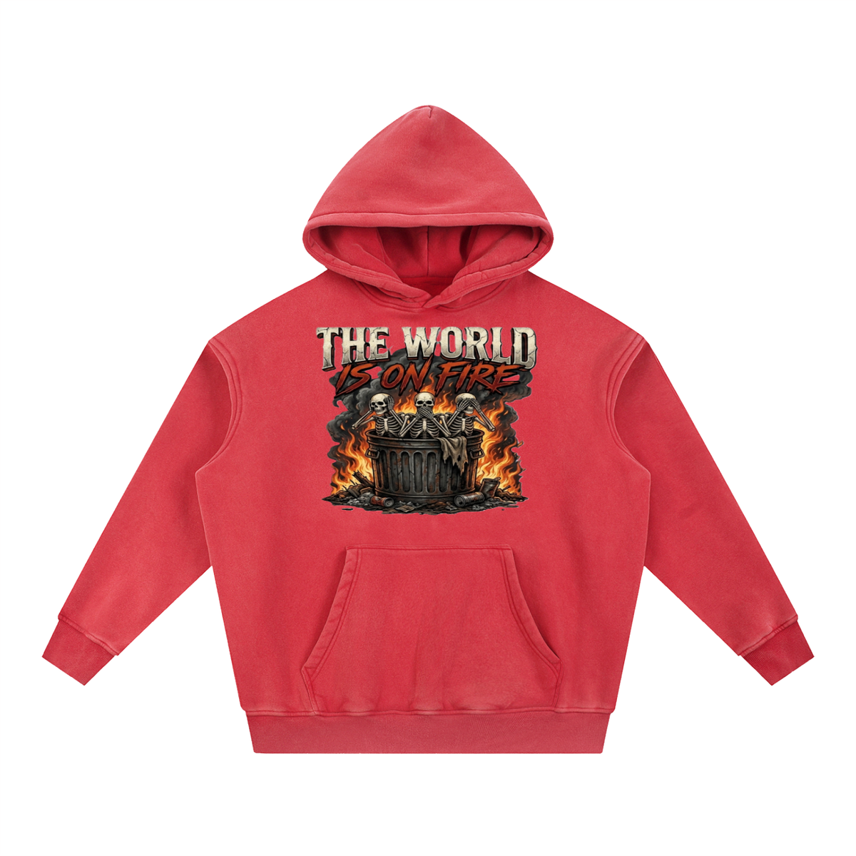 The World Is On Fire Oversize Hoodie