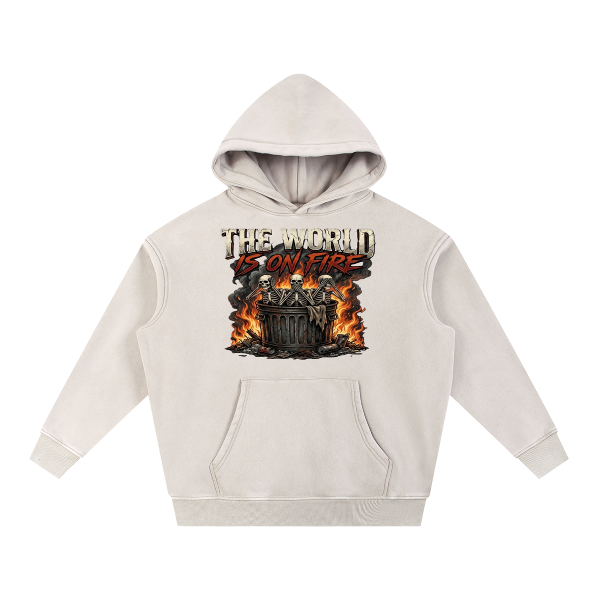 The World Is On Fire Oversize Hoodie