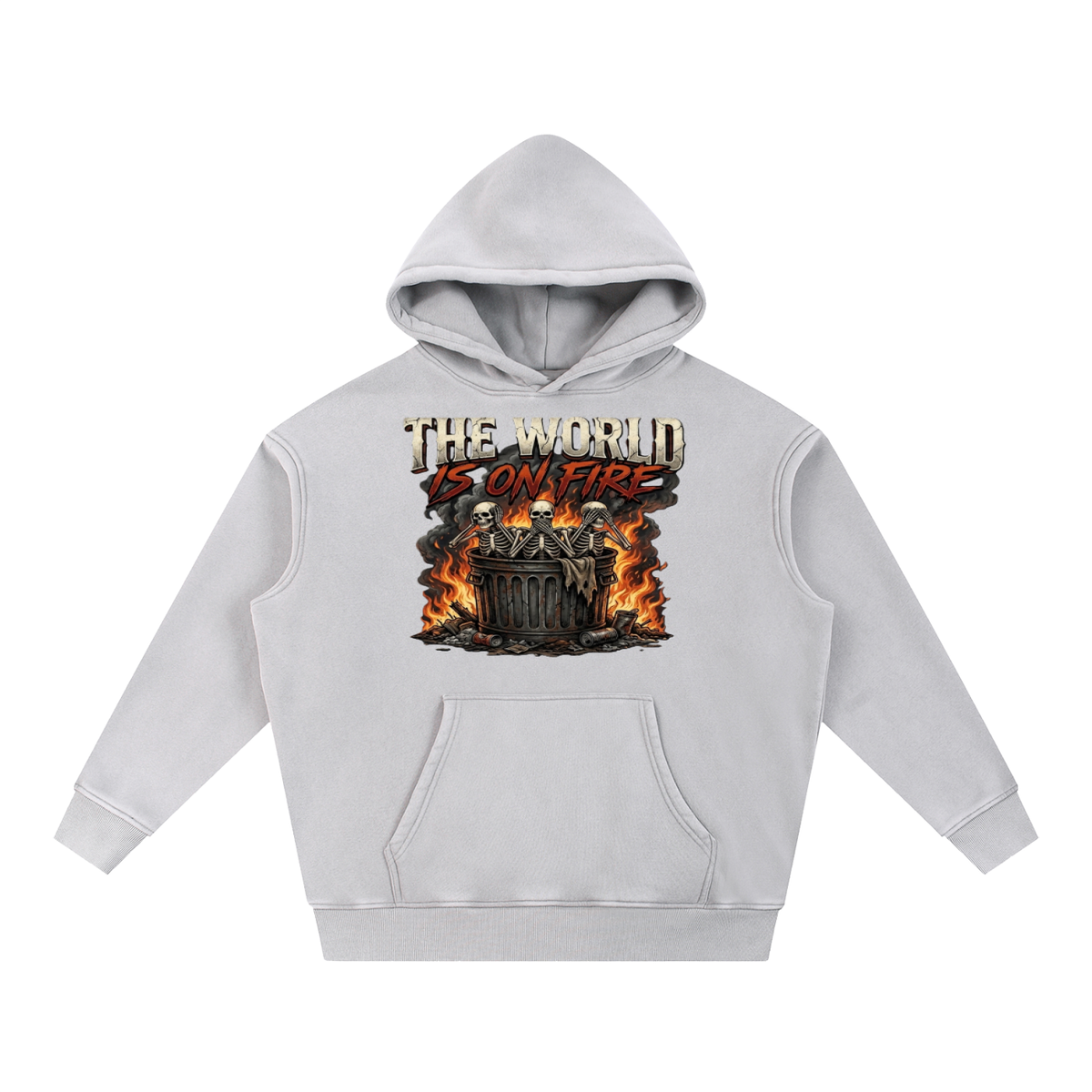 The World Is On Fire Oversize Hoodie
