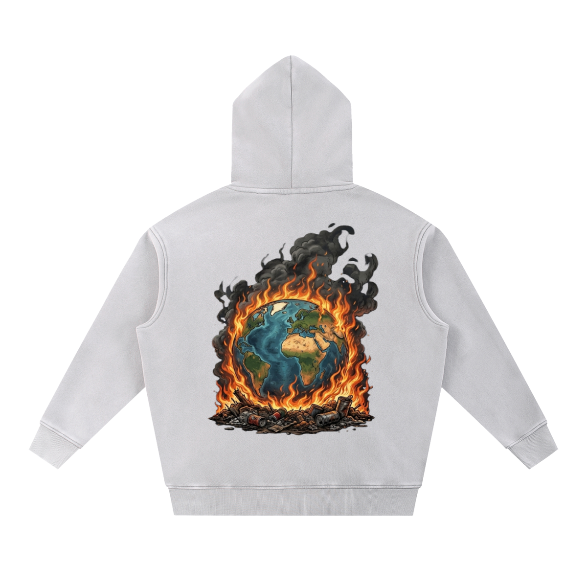 The World Is On Fire Oversize Hoodie