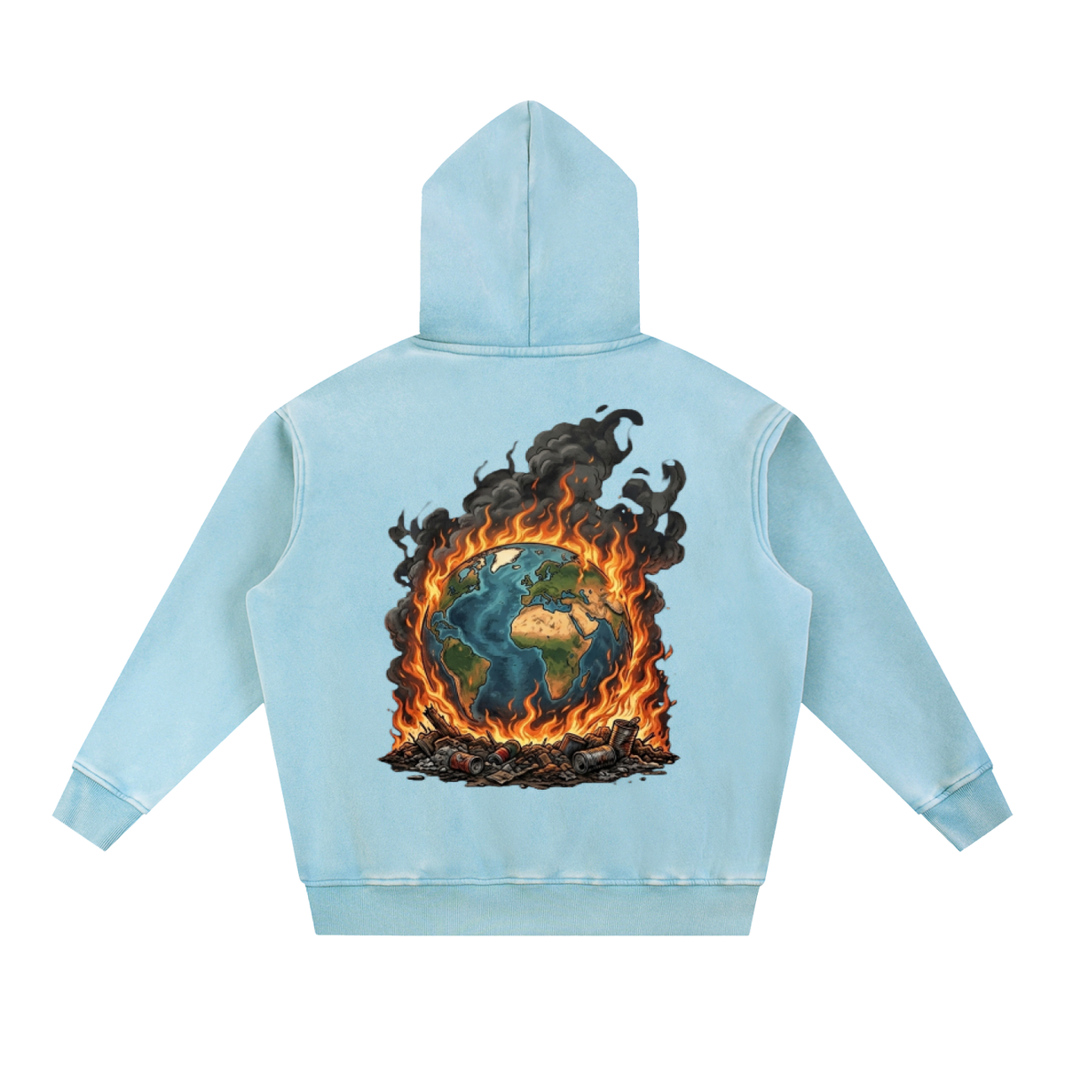 The World Is On Fire Oversize Hoodie