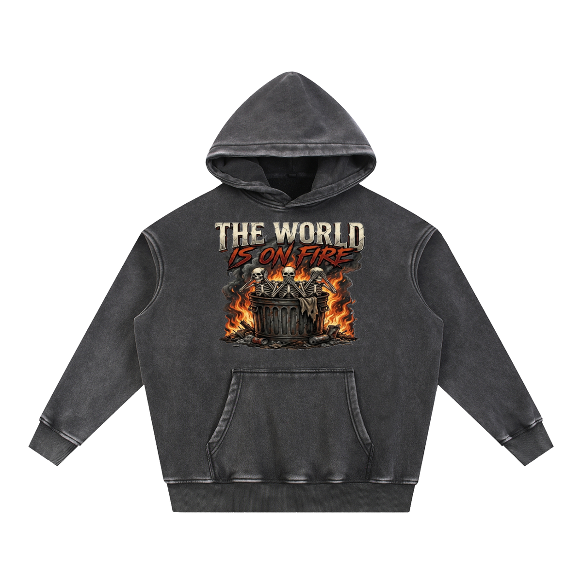 The World Is On Fire Oversize Hoodie