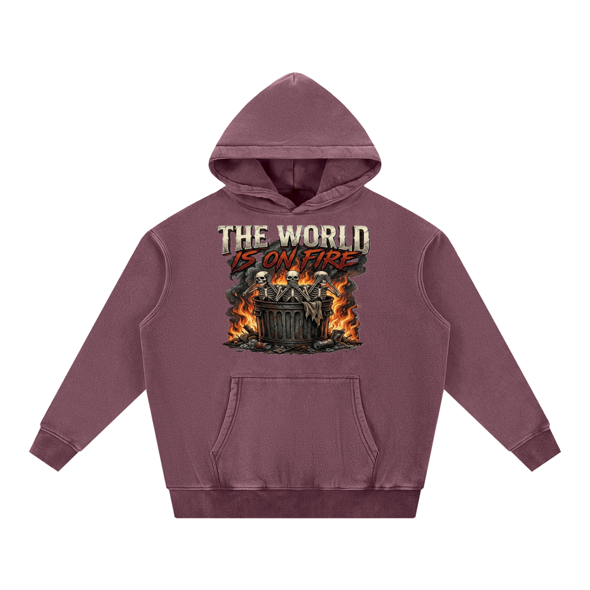 The World Is On Fire Oversize Hoodie